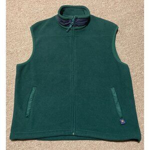 Vintage 90s Mens XL Polo Sport Golf Ralph Lauren Full Zip Fleece Vest Green USA